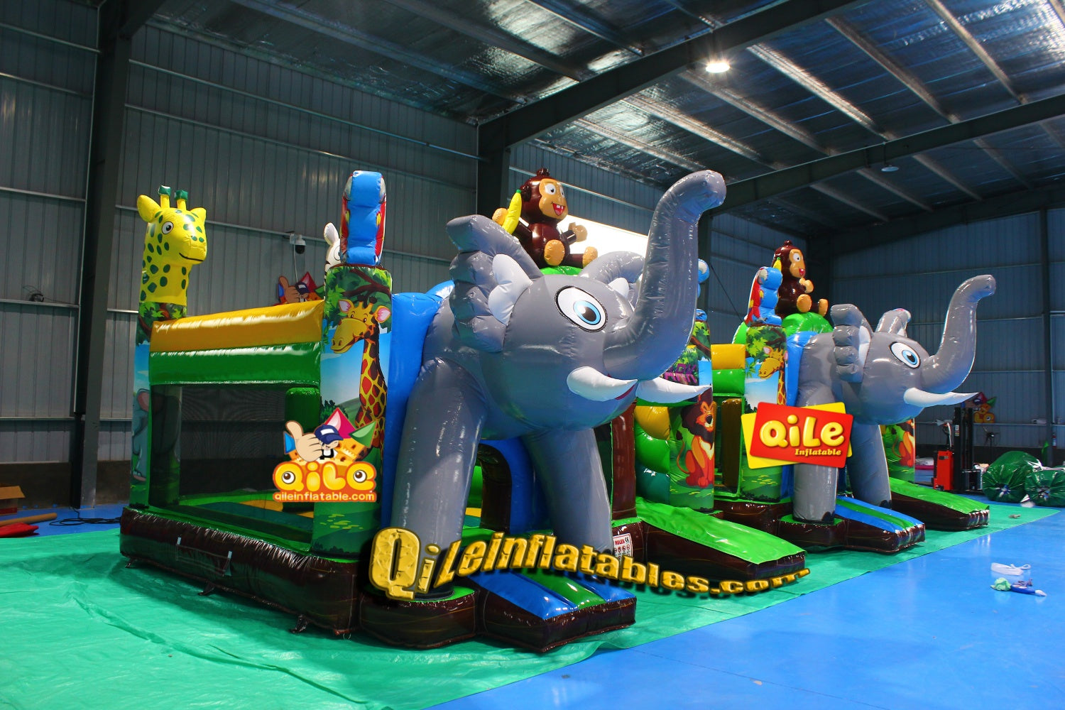 Elephant Zoo Inflatable Combo