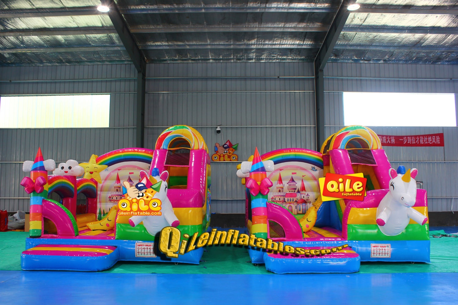 Little Pegasus Pink Inflatable Unicorn Combo